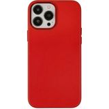 Marsilyan™- Apple Iphone 13 Pro Max Kılıf Asya Deri Silikon - Kırmızı