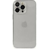 Marsilyan™- Apple Iphone 13 Pro Max Kılıf Luko Lens Silikon - Gümüş