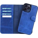 Marsilyan™- Apple iPhone 13 Pro Uyumlu Deri Cüzdanlı Kılıf Lacivert
