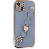 Marsilyan™- Apple Iphone 14 Kılıf Esila Silikon - Gri