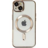 Marsilyan™- Apple Iphone 14 Kılıf Kross Magneticsafe Kapak - Gold