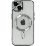 Marsilyan™- Apple Iphone 14 Kılıf Kross Magneticsafe Kapak - Gümüş