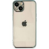 Marsilyan™- Apple Iphone 14 Kılıf Razer Lensli Silikon - Yeşil