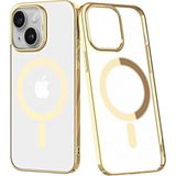 Marsilyan™- Apple Iphone 14 Plus Kılıf Element Magneticsafe Sert Kapak - Gold