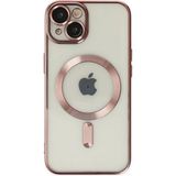 Marsilyan™- Apple Iphone 14 Plus Kılıf Kross Magneticsafe Kapak - Rose
