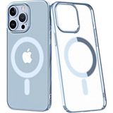 Marsilyan™- Apple Iphone 14 Pro Kılıf Element Magneticsafe Sert Kapak - Sierra Blue