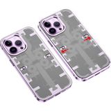 Marsilyan™- Apple Iphone 14 Pro Kılıf Mekanik Bumper Kapak - Derin Mor