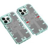 Marsilyan™- Apple Iphone 14 Pro Kılıf Mekanik Bumper Kapak - Yeşil