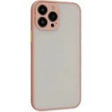 Marsilyan™- Apple Iphone 14 Pro Kılıf Montreal Silikon Kapak - Pembe