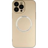 Marsilyan™- Apple Iphone 14 Pro Max Kılıf Jack Magneticsafe Lens Silikon - Gold
