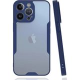 Marsilyan™- Apple Iphone 14 Pro Max Kılıf Platin Silikon - Lacivert