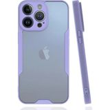 Marsilyan™- Apple Iphone 14 Pro Max Kılıf Platin Silikon - Lila