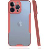 Marsilyan™- Apple Iphone 14 Pro Max Kılıf Platin Silikon - Pembe