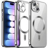 Marsilyan™- Apple Iphone 15 Kılıf Kross Magneticsafe Kapak - Gümüş