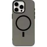 Marsilyan™- Apple Iphone 15 Pro Kılıf Anka Pc Magneticsafe Sert Metal Kapak - Siyah