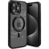 Marsilyan™- Apple Iphone 15 Pro Kılıf Kross Magneticsafe Kapak - Siyah