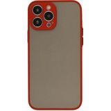 Marsilyan™- Apple Iphone 15 Pro Kılıf Montreal Silikon Kapak - Kırmızı