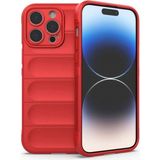 Marsilyan™- Apple Iphone 15 Pro Kılıf Optimum Silikon - Kırmızı