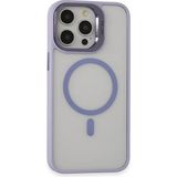 Marsilyan™- Apple Iphone 15 Pro Kılıf Roblox Lens Magsafe Standlı Kapak - Lila