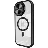 Marsilyan™- Apple Iphone 15 Pro Kılıf Teleskop Lens Magsafe Silikon Kapak - Siyah