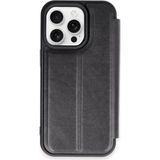 Marsilyan™- Apple Iphone 15 Pro Max Kılıf Flip Cover - Siyah