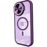 Marsilyan™- Apple Iphone 15 Pro Max Kılıf Teleskop Lens Magsafe Silikon Kapak - Derin Mor