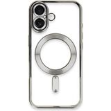 Marsilyan™- Apple Iphone 16 Kılıf Kross Magneticsafe Kapak - Gümüş