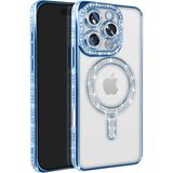 Marsilyan™- Apple Iphone 16 Pro Max Kılıf Joke Simli Magneticsafe Kılıf - Mavi