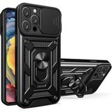 Marsilyan™- Apple Iphone 16 Pro Max Kılıf Pars Lens Yüzüklü Silikon - Siyah
