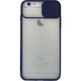 Marsilyan™- Apple Iphone 6 Plus Kılıf Palm Buzlu Kamera Sürgülü Silikon - Lacivert