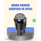 Marsilyan Araç İçi Akıllı Bardaklık Isıtıcı Soğutucu Dijital Ekranlı