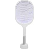 Marsilyan Asonıc AS-A25 Beyaz-Gri 3000V Raket Tipi Uv Mor Işıklı 1200MAH Bataryalı Şarj Edilebilir Sinek ÖLDÜRÜCÜ(1923) - Renkli - standart