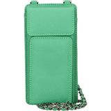Marsilyan™- Avjin 6.9 Inch Uyumlu Deri Kılıf Cüzdan Askılı Erc4 Yeşil
