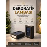 Marsilyan Bahçe Aydınlatması Solar Güneş Enerjili Dekoratik LED Işıklı Lamba - 0 - Siyah