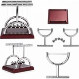 Marsilyan™- Balance Balls Orta Newton - Metal Denge Topları Masa Üstü BX40 - Renkli - standart