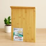 Marsilyan Bambu Kesme Tahtası 25X35 cm (Kanallı, Kenar Destekli) - Renkli - 1