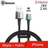 Marsilyan Baseus Zinc Magnetic Usb Kablo Şarj İPhone 14-13-12-11 1Metre-(5775)