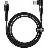 Marsilyan Baseus Zinc Manyetik Type-C To Dc Square Portu Lenovo Laptop Şarj Kablosu 100W 2m - Siyah
