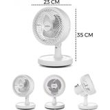 Marsilyan™- Beyaz 12 Inc Ev - Ofis Kompakt - Sessiz - Iki Kademe Masaüstü Vantilatör SF-7703 BX40