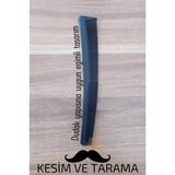 Marsilyan Bıyık Kesim ve Tarama Tarağı Eğimli Bıyık Tarağı - Renkli - standart