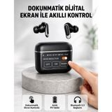 Marsilyan Bluetooth 5.3 Anc Kablosuz Kulaklık – Dokunmatik Kontrol, Dijital Ekran Ve Uzun Pil Ömrü - Çok Renkli