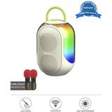 Marsilyan Bluetooth Hoparlör Çift Mikrofonlu Kablosuz Parti Speaker Beyaz