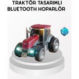 Marsilyan Bluetooth Nostaljik Traktör Hoparlör LED Işıklı 12W Güçlü Ses - Renkli