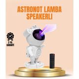 Marsilyan- Bluetooth ve Dahili Ses Özellikli Astronot Projeksiyon Lambası - Renkli - standart