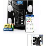 Marsilyan Bluetooth - Vücut Analizli Dijital Baskül Terazi Tartı 180KG/50G Yağ -Su -Kas Oran -Bmı (4887) - Renkli