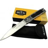 Marsilyan Buck Knives BK-001BRV Kamp Çakı 23 cm - Metal Işlemeli Sap, Kılıflı