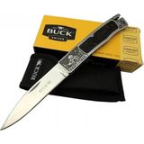 Marsilyan Buck Knives BK-001BRV Kamp Çakı 23 cm - Metal; Kauçuk Işlemeli Sap, Kılıflı