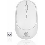 Marsilyan Buffer® Beyaz Renkli Ergonomik Sessiz Kablosuz Mouse – USB Alıcılı, Ofis ve Oyun Için Konfor - 1