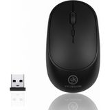 Marsilyan Buffer® Siyah Renkli Ergonomik Sessiz Kablosuz Mouse – USB Alıcılı, Ofis ve Oyun Için Konfor - 1