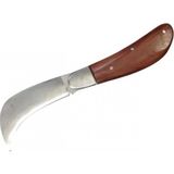 Marsilyan™- Bursa Çelik Eğri Bağ / Kablo / Aşı Çakısı, Ahşap Saplı - 22 cm - Renkli - standart